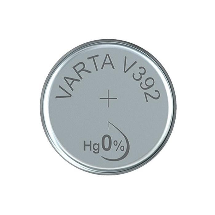 VARTA Pile oxyde argent pour montres V392 (SR41) SR736SW High Drain x 2 - 2