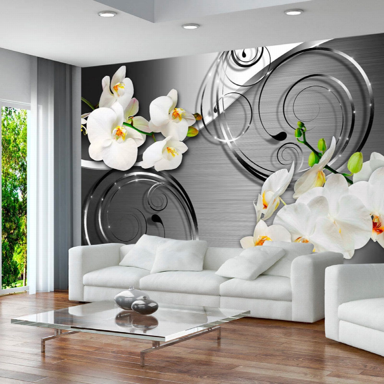 Stickers Muraux Chambre Adultes 250X175Cm - 3D Papier Peint Mural