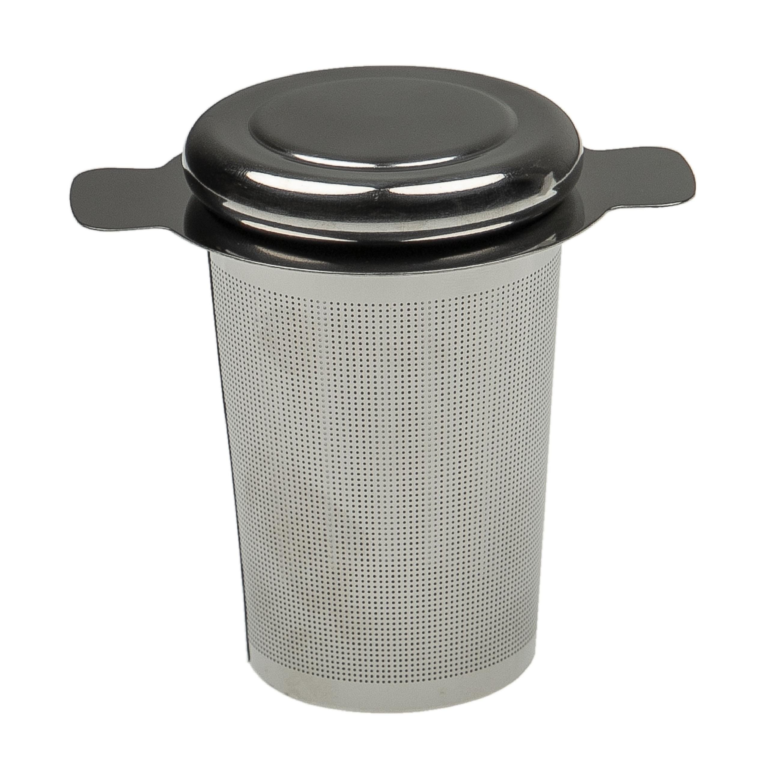 Vhbw Infusor de té compatible con Vorwerk Thermomix TM5, TM6 robot cocina -  Filtro de té con tapa, acero inoxidable, para 1 - 2,2 L de té, plateado