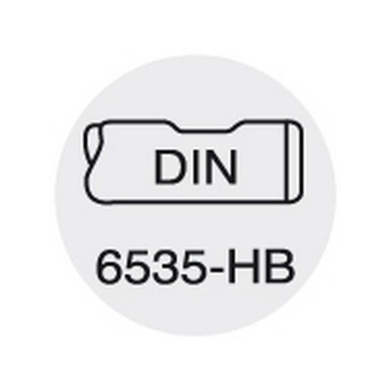 Fraise cylindrique courte, type N, en carbure monobloc, 6535-HB, surface recouverte de TiAIN, Ø d1 - h10 : 2,0 mm, Long. totale l1 50 mm - 2