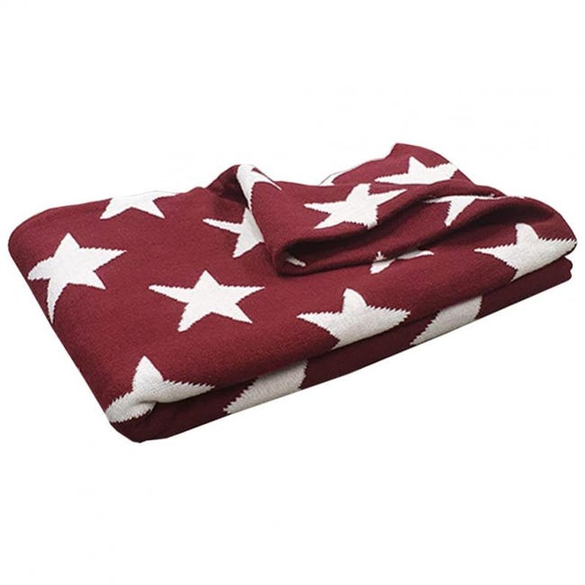 Plaid Reversible Coton Rouge Motif Etoiles 100 X 150 Cm Edith 6705 Leroy Merlin Plaid Reversible Coton Rouge Motif Etoiles 100 X 150 Cm Edith 6705 Leroy Merlin