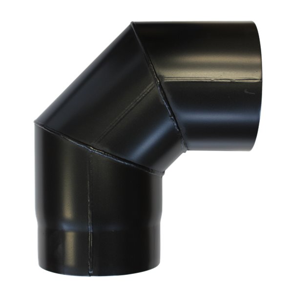 Coude acier noir SIVAC pour raccordement de poêle à bois diam. 150 mm 90° Leroy Merlin