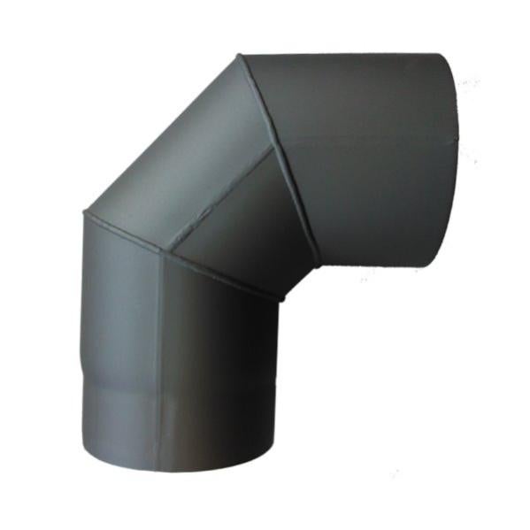 Coude acier gris SIVAC pour raccordement de poêle à bois diam. 150 mm 90° Leroy Merlin