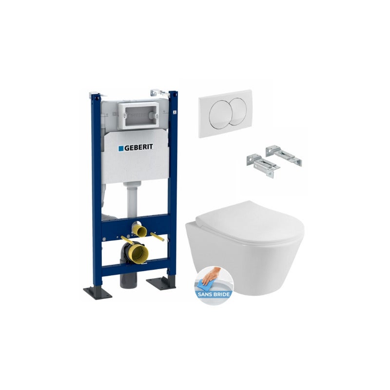 Geberit Pack Autoportant B Ti Support Duofix Wc Sans Bride Lucco Avva