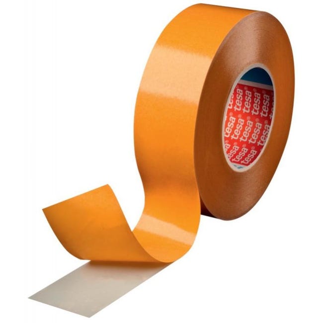 Tesa 51960 Ruban De Pose Professionnel Réutilisable - 25 M X 50 Mm - Film PP Renforcé, Colle Acrylique Sans Résidus
