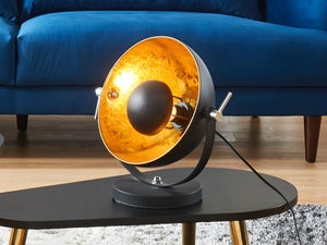 Lampadaire trépied type projecteur de cinéma hauteur réglable bois et métal  led rétro sur pied pour salon 01_0000399