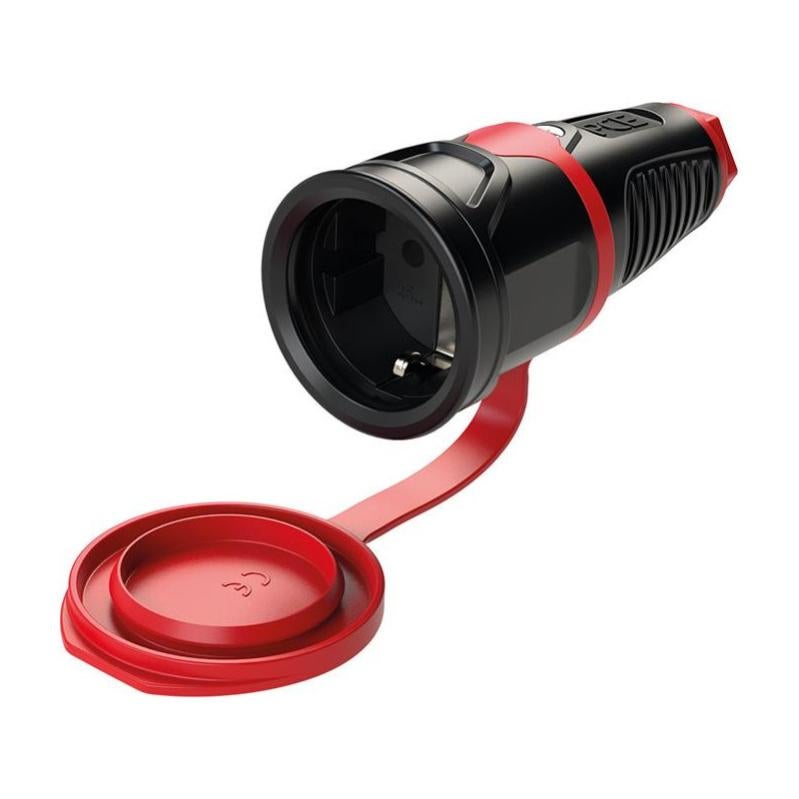 Prolongateur electrique IP54 Caoutchouc+couvercle.16A / 250V AC / 3p ...