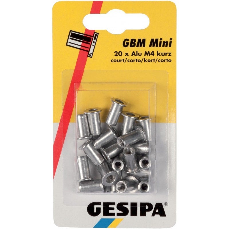 Rivets aveugles - Mini-Pack - alu/acier - 5 x 10 mm - lot de 10