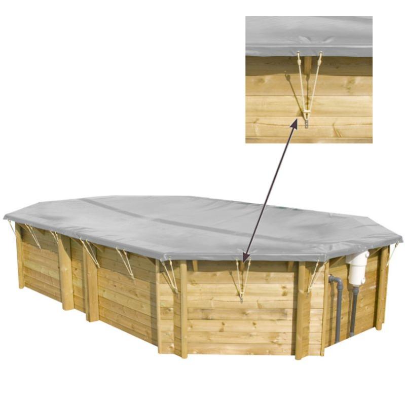 Copertura invernale per piscina PROCOPI BWT myPool Pool'n Box Junior 374 x 237 cm - PVC 640 g/m²