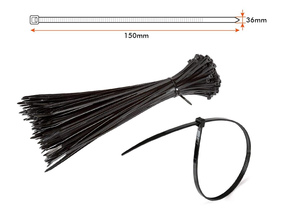 Fascette di cablaggio in nylon - Lunghezza: 300,00 mm, Colore: Bianco