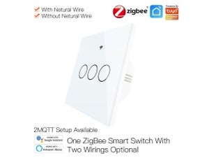 ZigBee Interruttore Wireless 3 Tasti Con 9 Scene Switch App Tuya  Alimentazione Con Pile