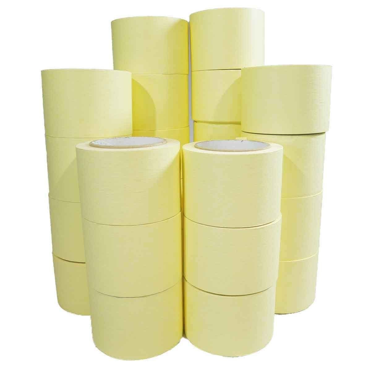 Ruban adhésif de masquage papier crêpe - Protection des surfaces lors de  travaux de décoration peinture - 50mm x 50m - Beige