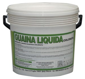 GUAINA Liquida Impermeabilizzante *GUAINA* Grigia/Bianca/Rossa da 1-5-20 Kg  (1 Kg, Bianco)