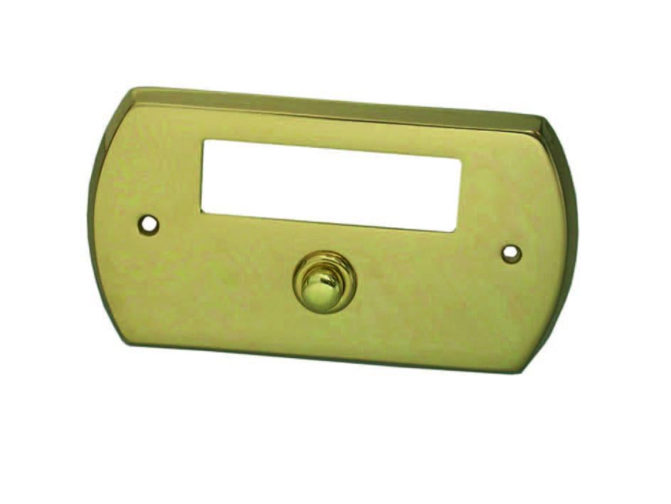 Campanello Porta D'Ingresso In Ottone Massiccio Stile Vittoriano Vintage &ndash; A Pulsante, Ironmongery World