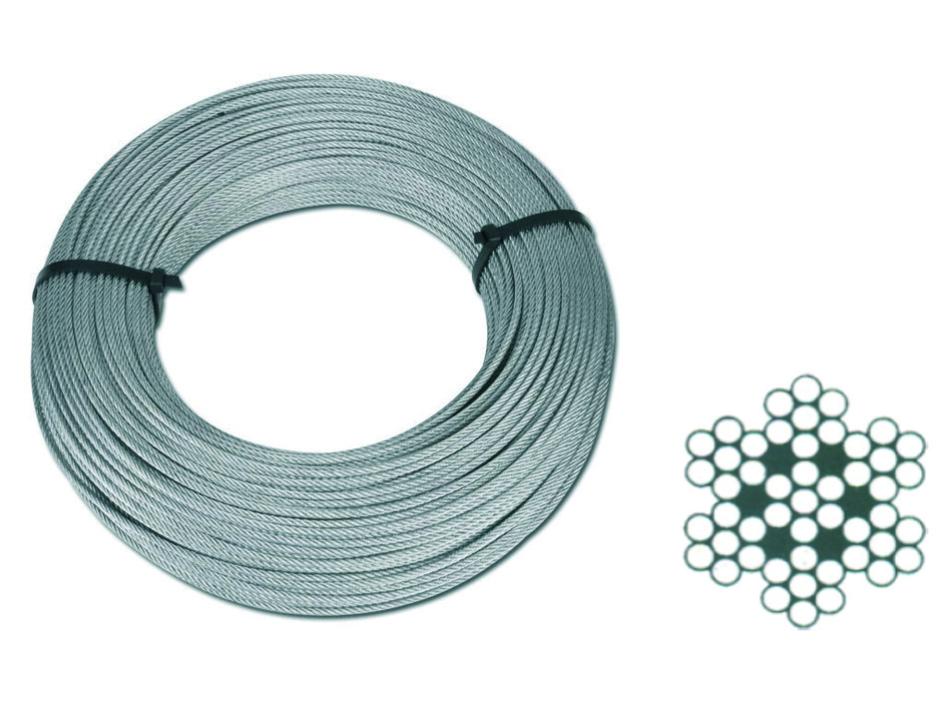 Fune Acciaio Inox 6mm 20m - Morbida E Resistente Per Nautica E Outdoor