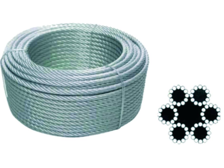 Fune Acciaio Rivestita Polvere Cavo In Acciaio Zincato 1/8" - 7x19 - Foto 9