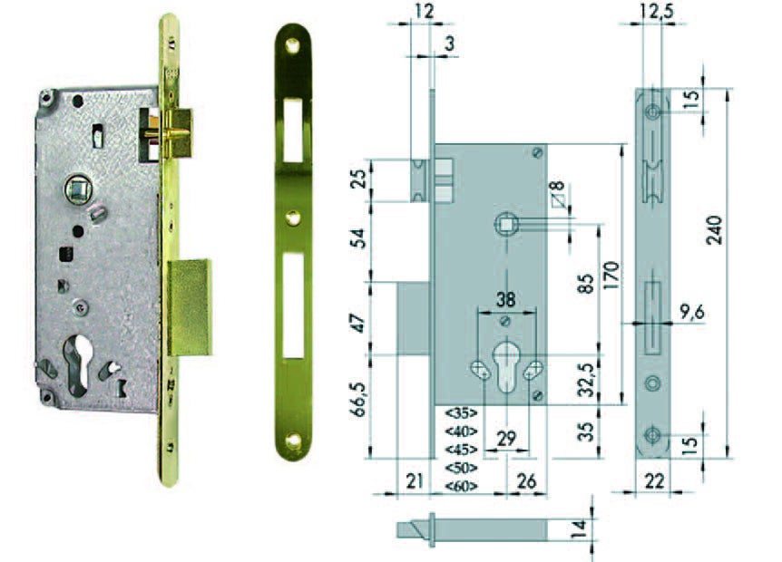 SERRATURA LEGNO INFILARE 5C631 LOGO | Leroy Merlin