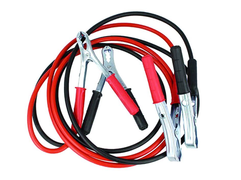 Cavi collegamento batteria auto - mt.2,5 sezione mmq.16 - pinze rosso+nero  120amp