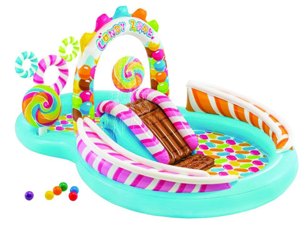 Piscina gonfiabile candy zone play center +3 anni cm.295x191x130h. peso kg.7,5 (art.57149