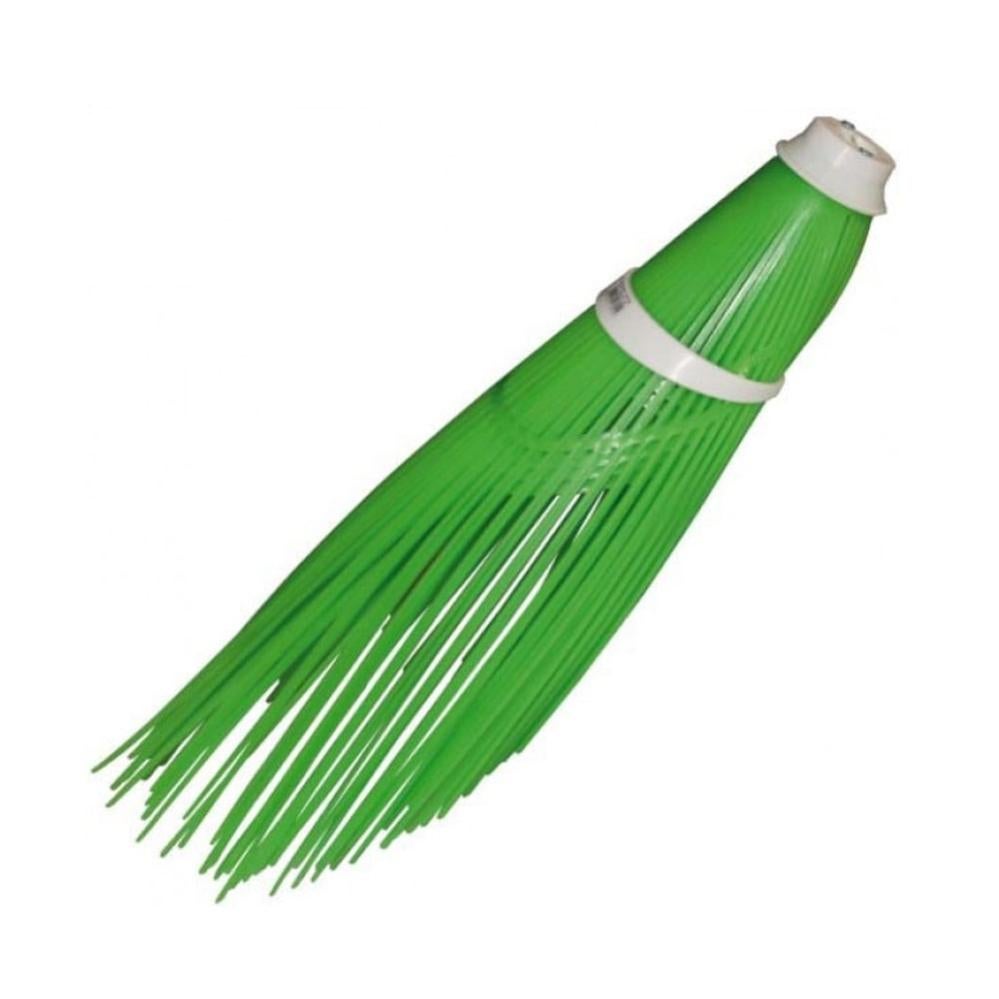 FercasaShop® - Scopa Da Giardino Verde In Pvc Tipo Bamboo Spazzina Con