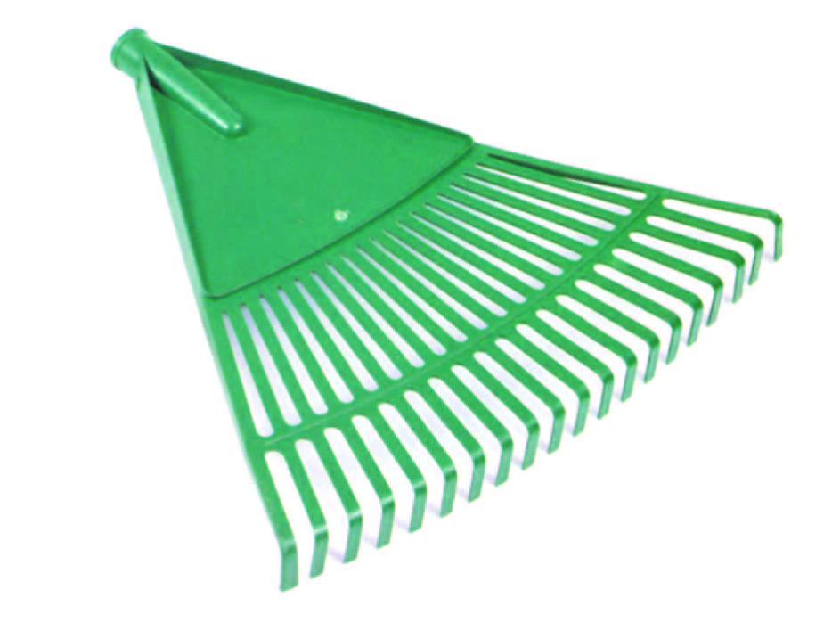 Scopa Da Giardino Con 26 Denti In Plastica E Manico In Alluminio - Rastrello Leggero Per Foglie E Erba Tagliata - 3