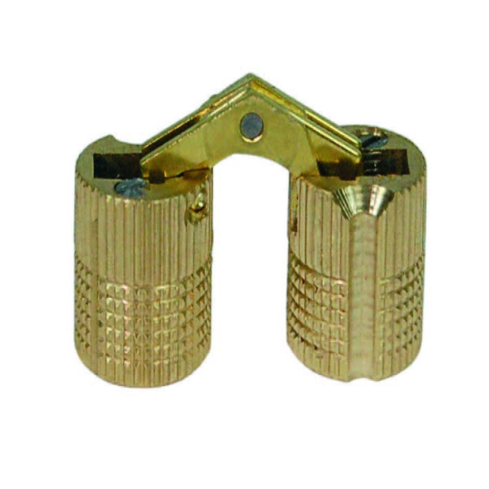 Cerniere invisibili cilindriche in ottone - ø mm.12