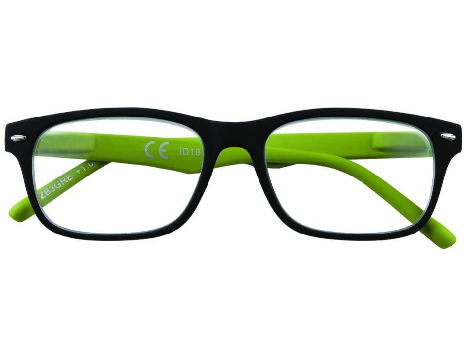 Occhiali lettura montatura policarbonato nero/verde b3 - diottrie +1,5 -  31z-b3-gre150 | Leroy Merlin