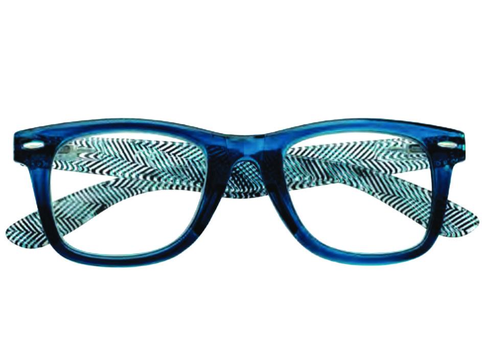 Occhiali lettura montatura policarbonato blu/fantasia b16 - diottrie +3,5 -  31z-b16-blu350 | Leroy Merlin