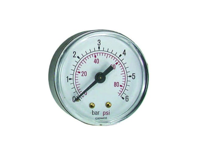 Afriso Manometro a tubo bourdon RF 63 radiale G 1/4 B, 10 bar, corpo-d Afriso Manometro a tubo bourdon RF 63 radiale G 1/4 B, 10 bar, corpo-d