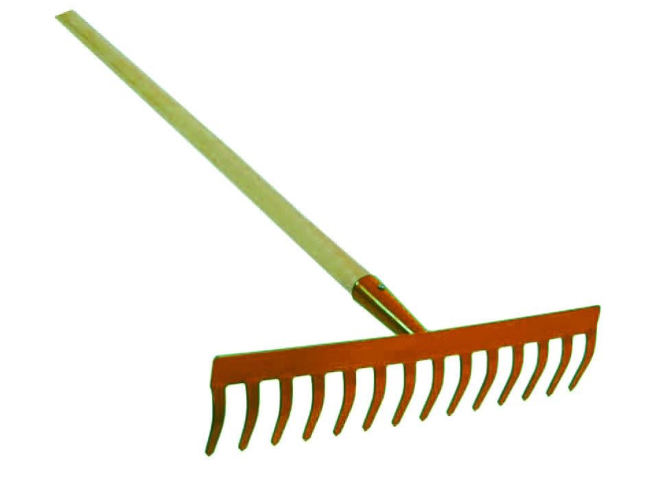Rastrello A 8 Denti 300x190 Mm In Acciaio Temprato Con Finitura Nera Vito