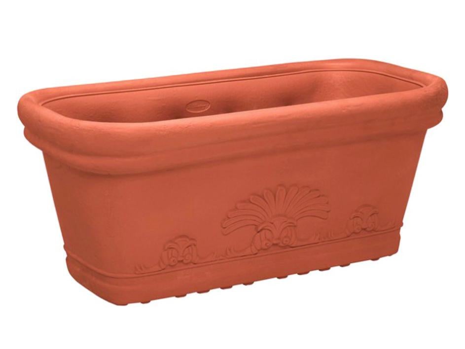 Vaso In Terracotta Arreden Rotondo Cm 23 – Fioriera Festonata Per Interni Ed Esterni