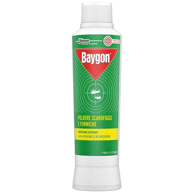 Baygon insetticida scarafaggi e formiche polvere 2 in 1 - gr.250 ...
