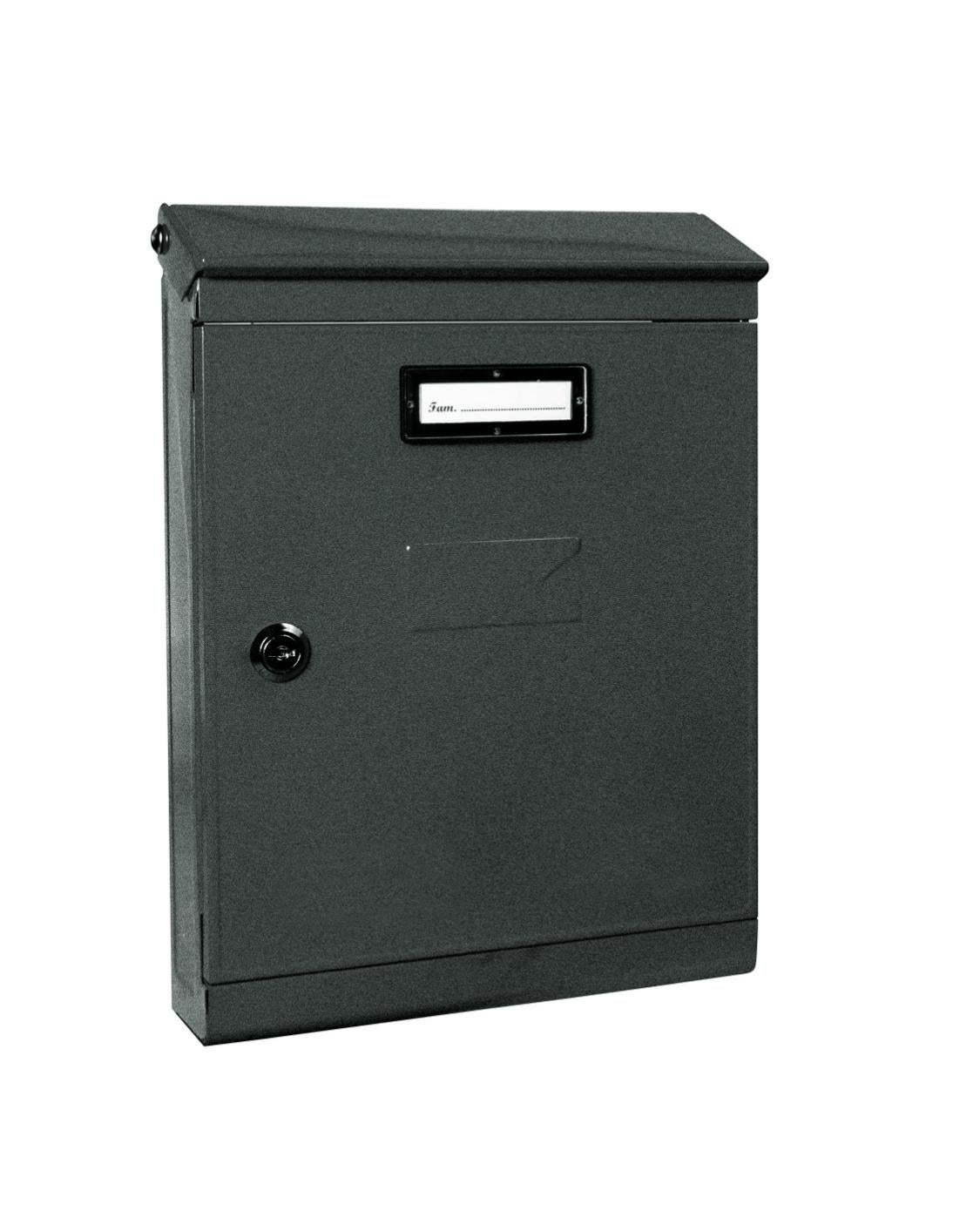 Cassetta Postale Da Esterno ALL TETTO AP ROSSA SILMEC - Alluminio, Tetto Apribile, Dimensioni 25x8.5x37.5 Cm