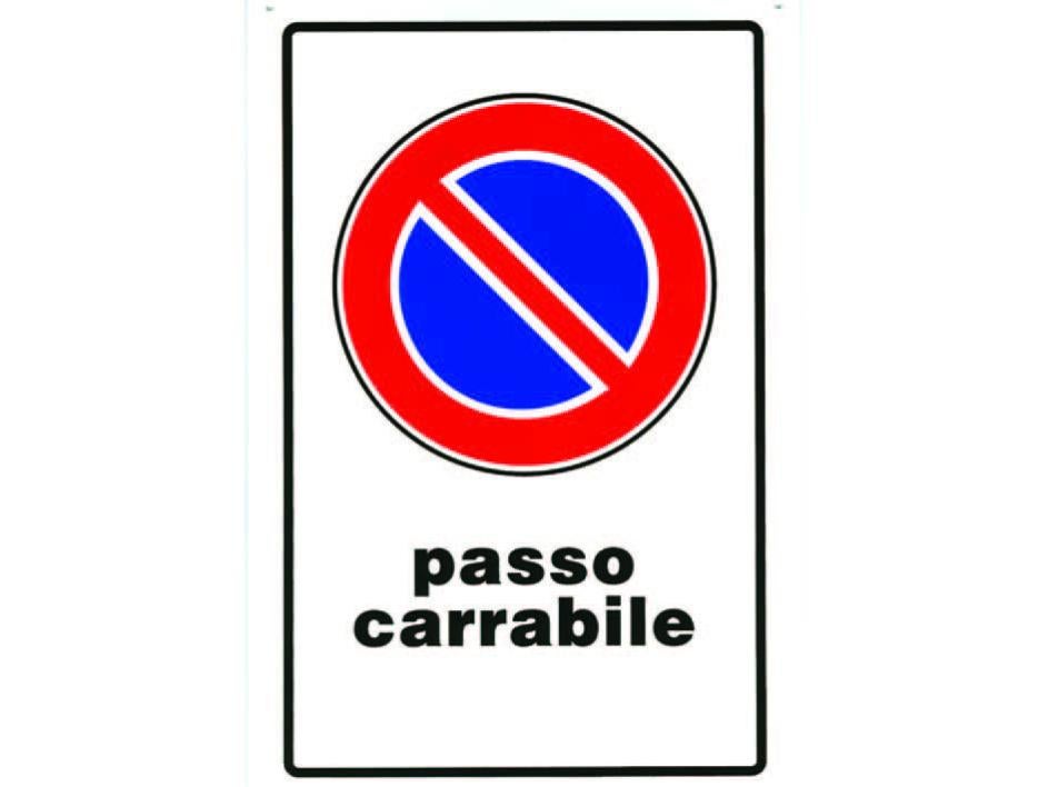 Cartello passo carrabile - cm.20x30h. | Leroy Merlin