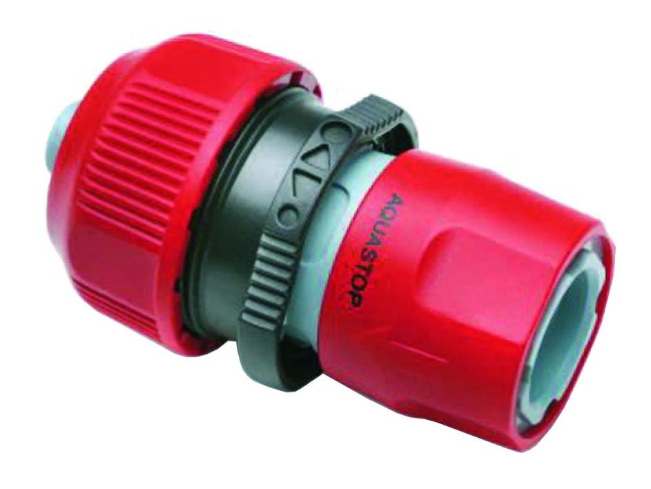 Ribiland Raccordo Rapido Acquastop Universale Per Tubi 12-19 Mm | 1/2'' 5/8'' 3/4'' | Gomito In Plastica Con Soft-Touch | Irrigazione Giardino