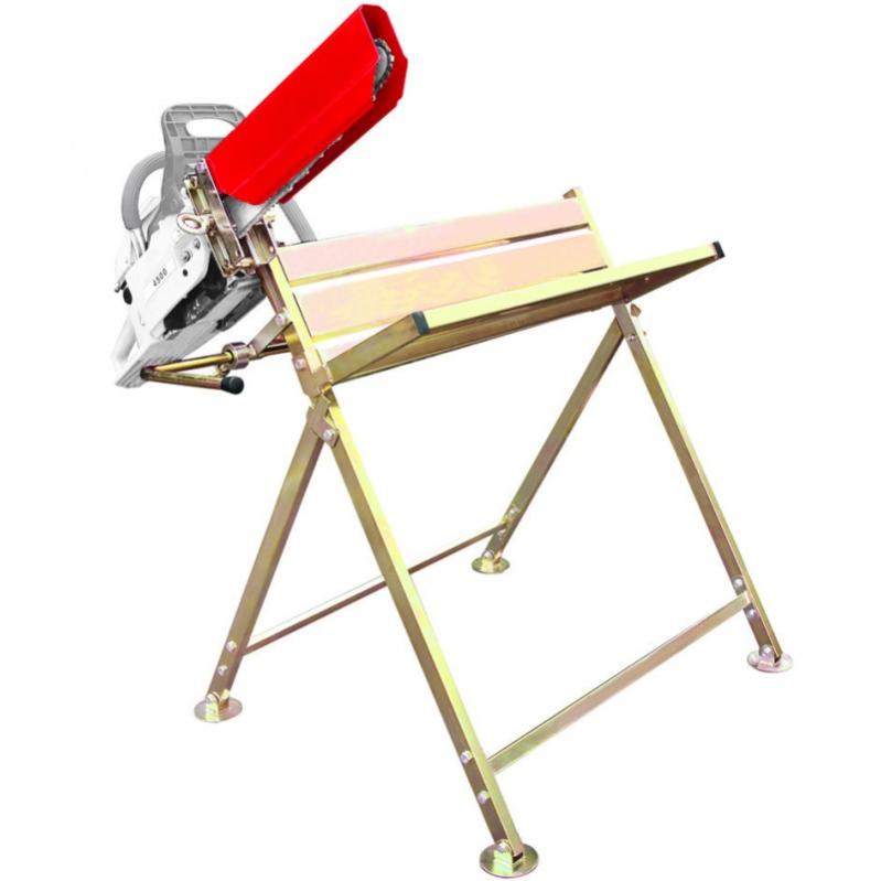 Cavalletto Taglialegna Relaxdays - Con Supporto Motosega, Pieghevole, Regolabile, Max 120 Kg