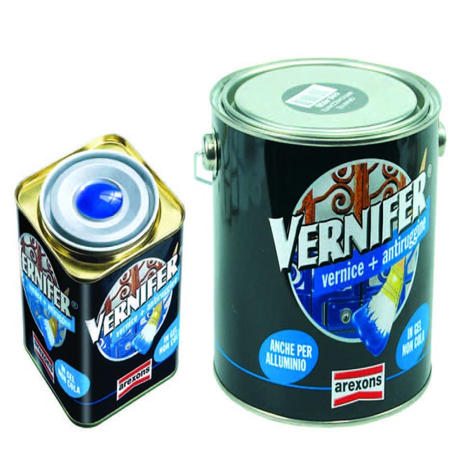 Vernifer vernice antiruggine in gel - alluminio metallizzato (4897) ml.750