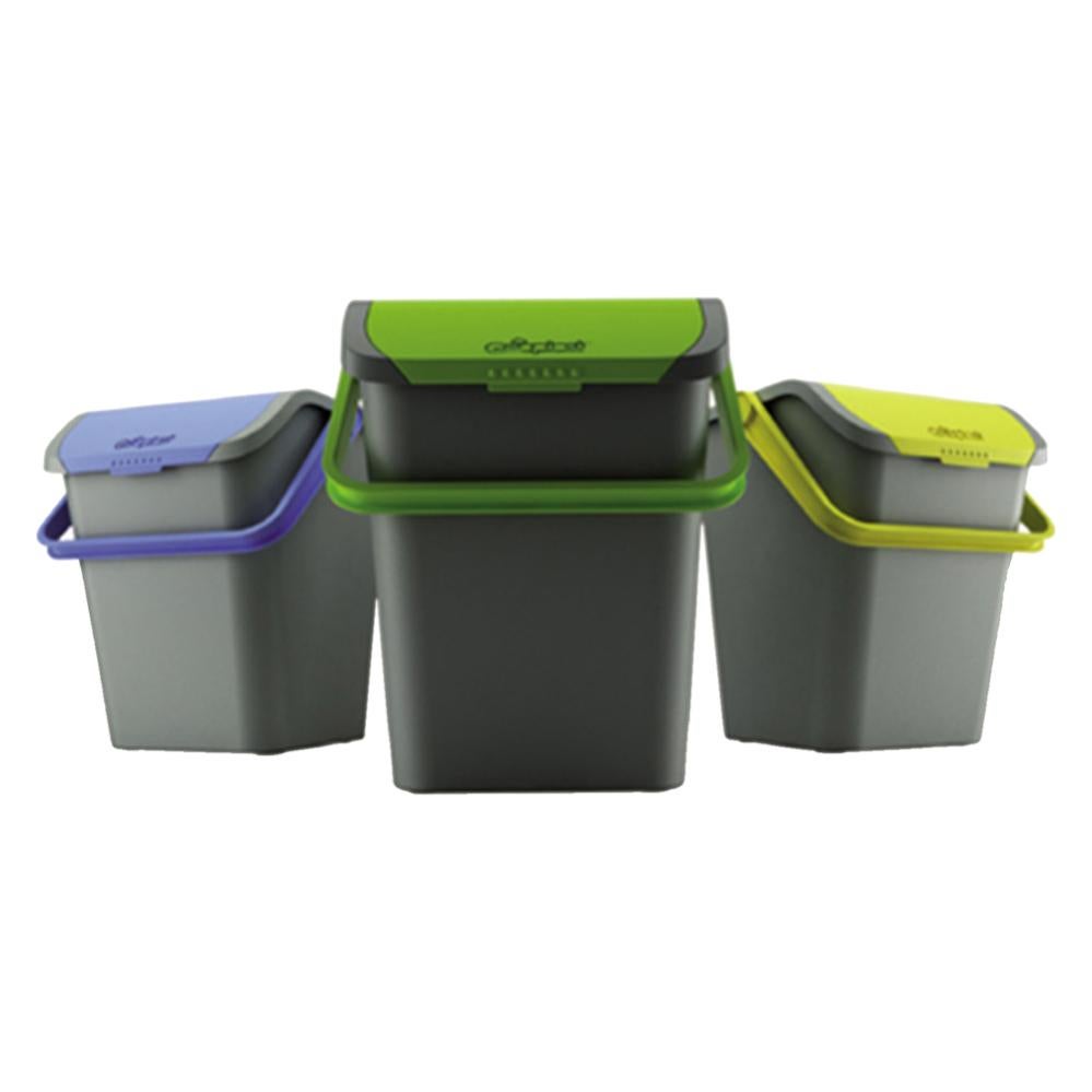 Ecoplast EC28 Pattumiera Ecologic, Giallo, 38x36.5x37 cm