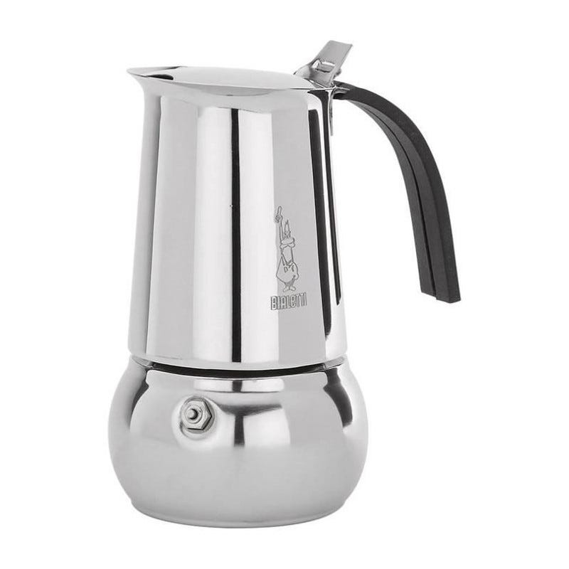 BIALETTI Cafetière inox Kitty 6 tasses Induction