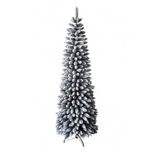 COSTWAY Albero di Natale Innevato 180/230cm, Albero di Natale con