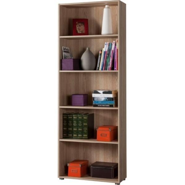 Libreria Alta COMPOSAD Design Italiano - 5 Ripiani Regolabili, Colore Grigio Cemento, Perfetta Per Ufficio O Casa - Foto 13