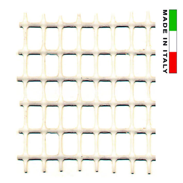 Rete in plastica quadra bianca mm.10x10 - maglia mm.10x10