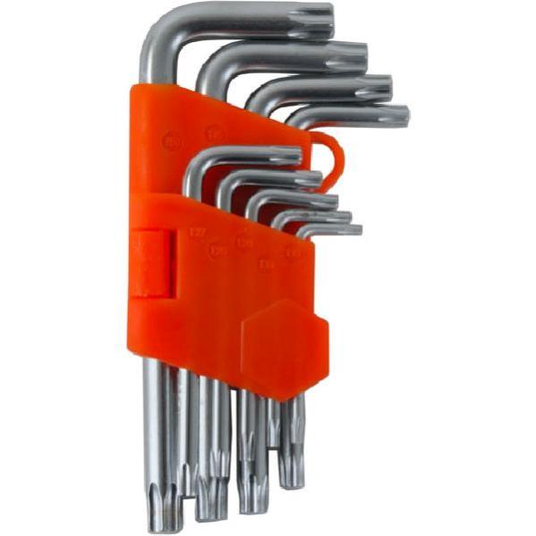 Set 3 Chiavi Torx E A Stella Con Sfera Pieghevoli 27 Misure Metrico/Imperiale NUOVO