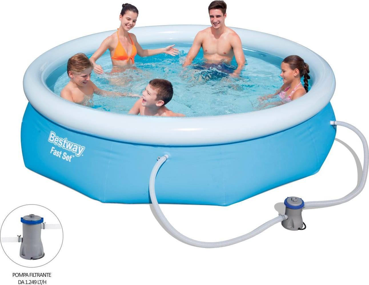 Intex Piscina gonfiabile rotonda 305 x 76 cm