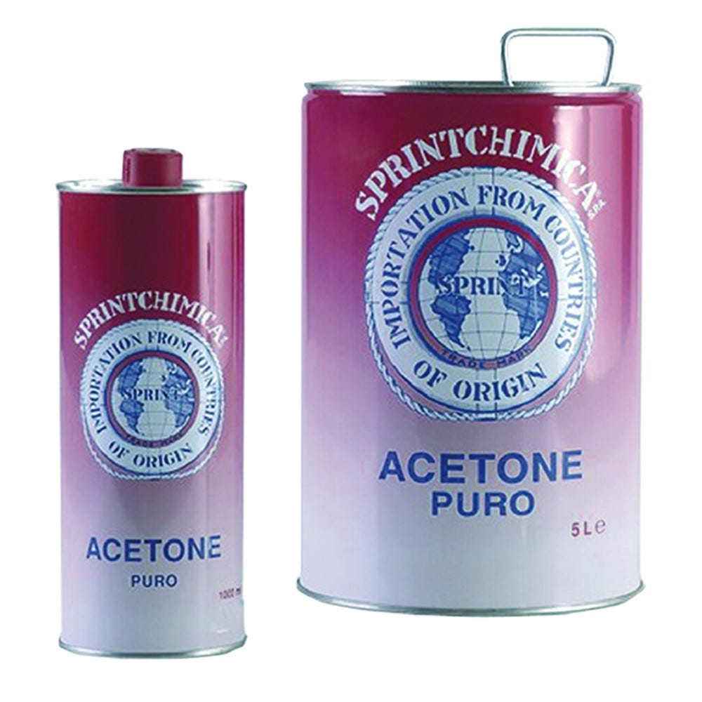 La Coloreria Acetone puro 1 litro liquido limpido incolore miscelab