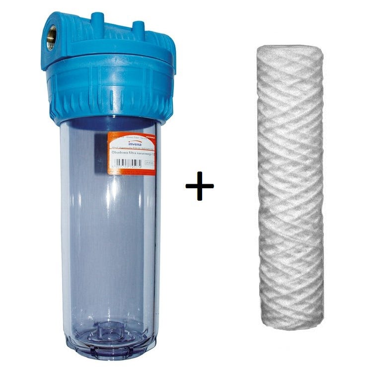 Filtre réutilisable de filtre à eau de sédimentation de filtre à eau de  purificateur d'eau Filtre de sédiment de préfiltre d'eau pour le filtre à  sédiments de tuyau d'eau de puits(3/4) 