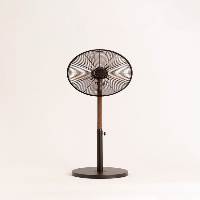 AIR STAND WOOD - Ventilador de pie oscilante 50W estilo retro – Bechester