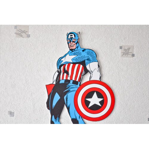 Tableau déco bouclier Captain America Marvel - Tableau Deco