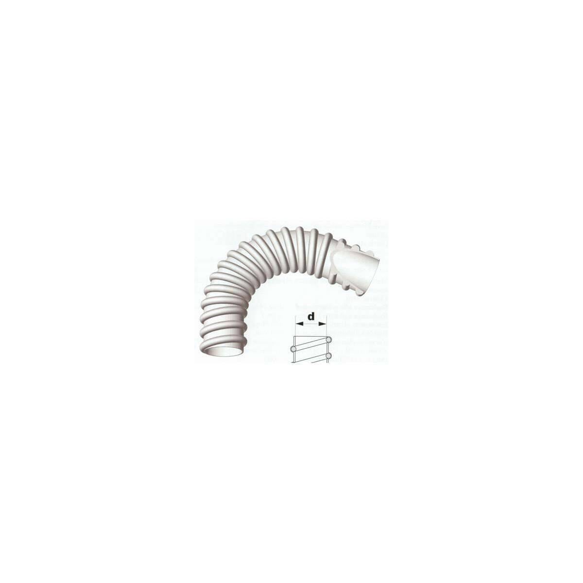 Guaina spiralata Ø 16 20 25 mm tubo flessibile grigio in PVC
