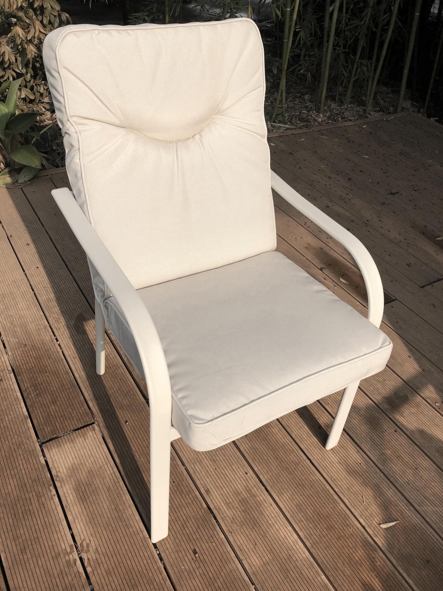 Cuscino Per Sedia A Dondolo 106x53cm - Imbottito, Impermeabile, Con Lacci Ed Elastico, Per Esterni E Interni